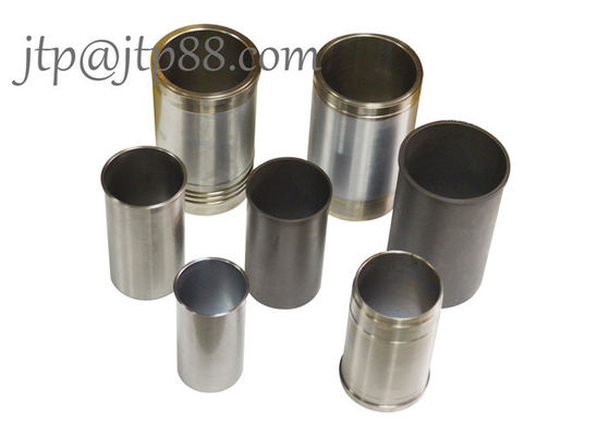 Ống lót xi lanh piston động cơ máy xúc màu bạc đen xám, linh kiện động cơ chịu tải nặng, phù hợp cho ứng dụng máy xúc